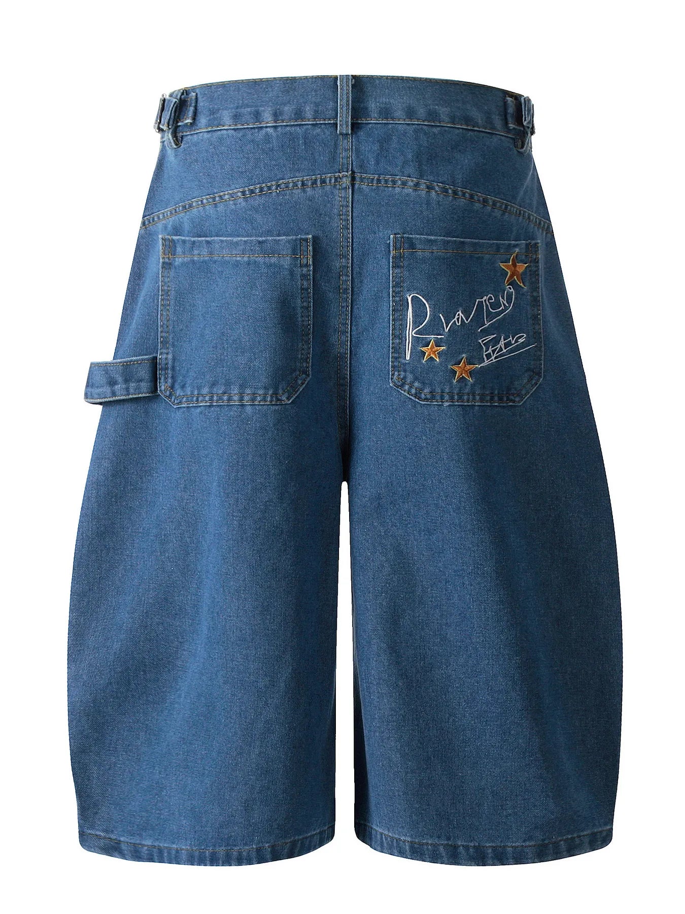 Men's Wide Leg Denim Shorts - Fashorio
