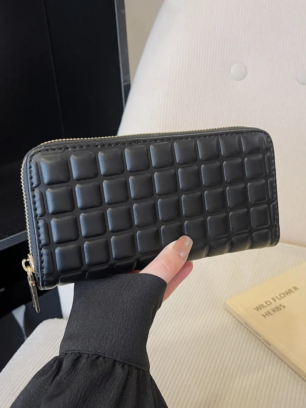PU Leather Solid Color Wallet - Fashorio