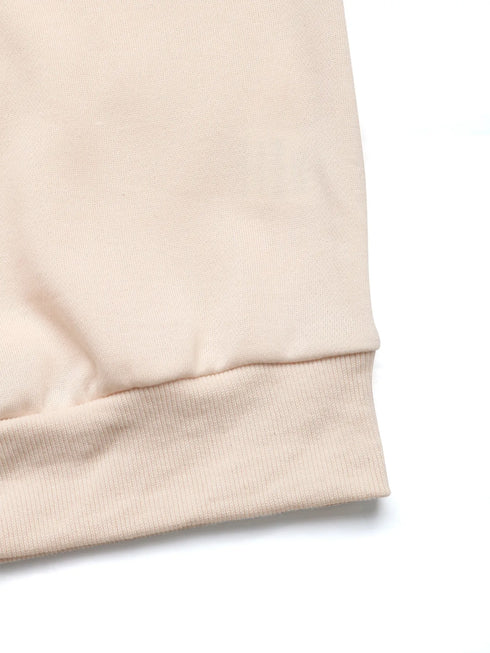 Sequined Bow Round Neck Sweatshirt - Fashorio