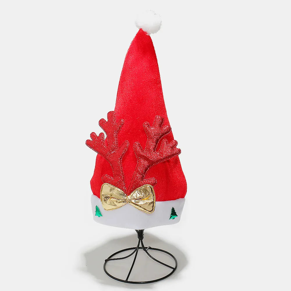 2 Piece Antler Christmas Hat with pompom - Fashorio