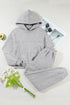 Dropped Shoulder Long Sleeve Hoodie and Pants Active Set - Fashorio