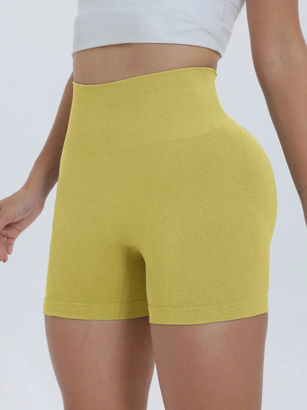 High Waist Active Shorts - Fashorio