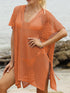 Side Tied V-Neck Cover-Up - Fashorio