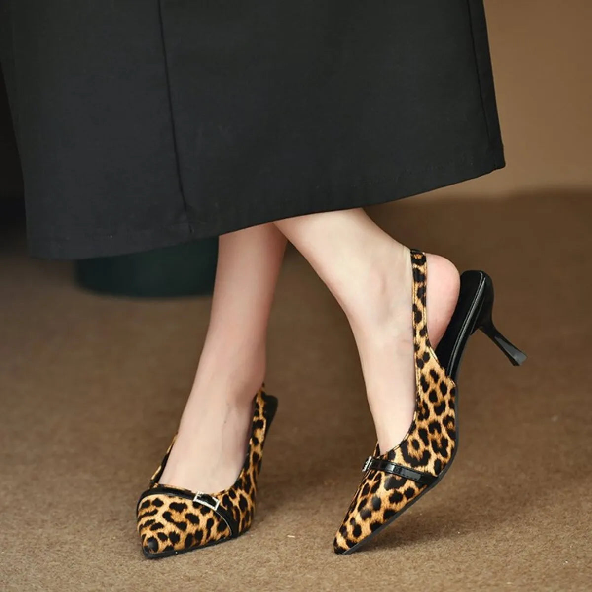 Pointed Toe Slingback Pumps - Fashorio
