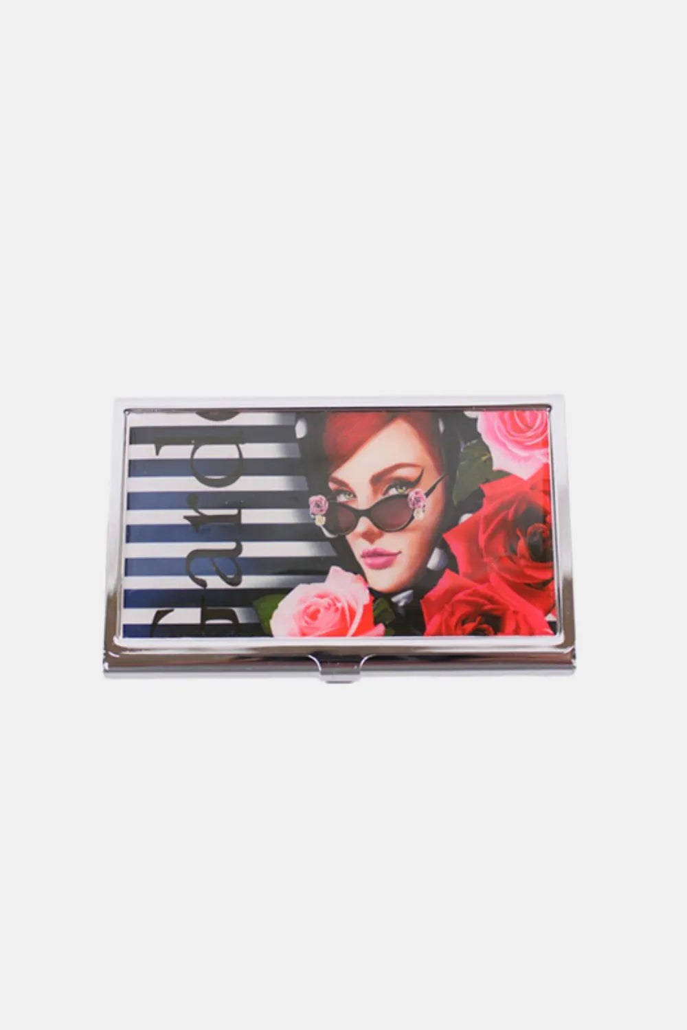 Nicole Lee USA Printed Business Card Case Lady In Red One Size - Fashorio