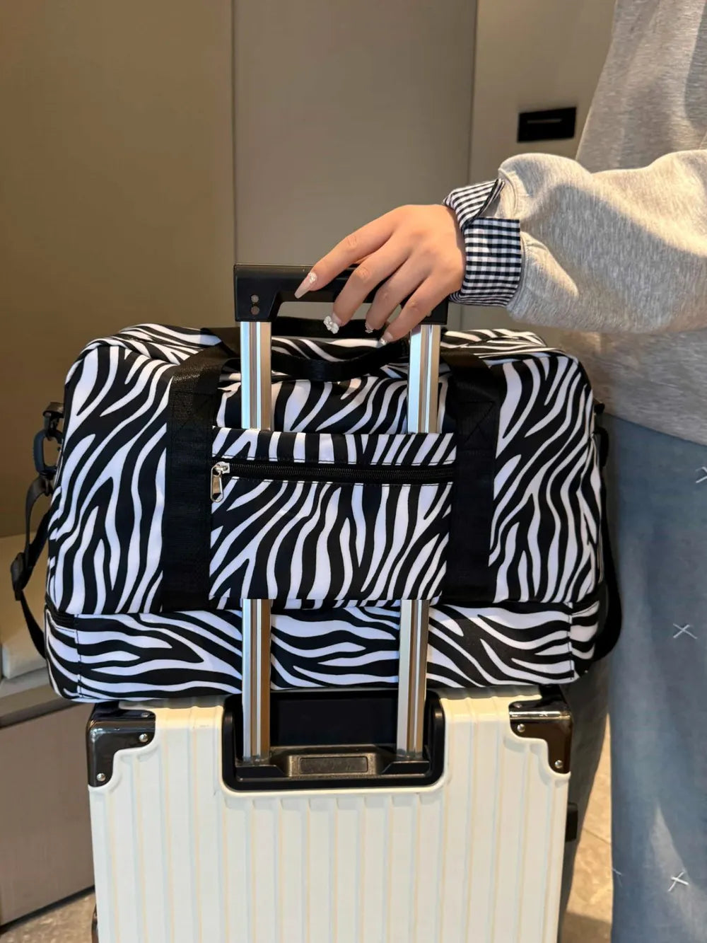 Oxford Cloth Leopard Travel Bag - Fashorio