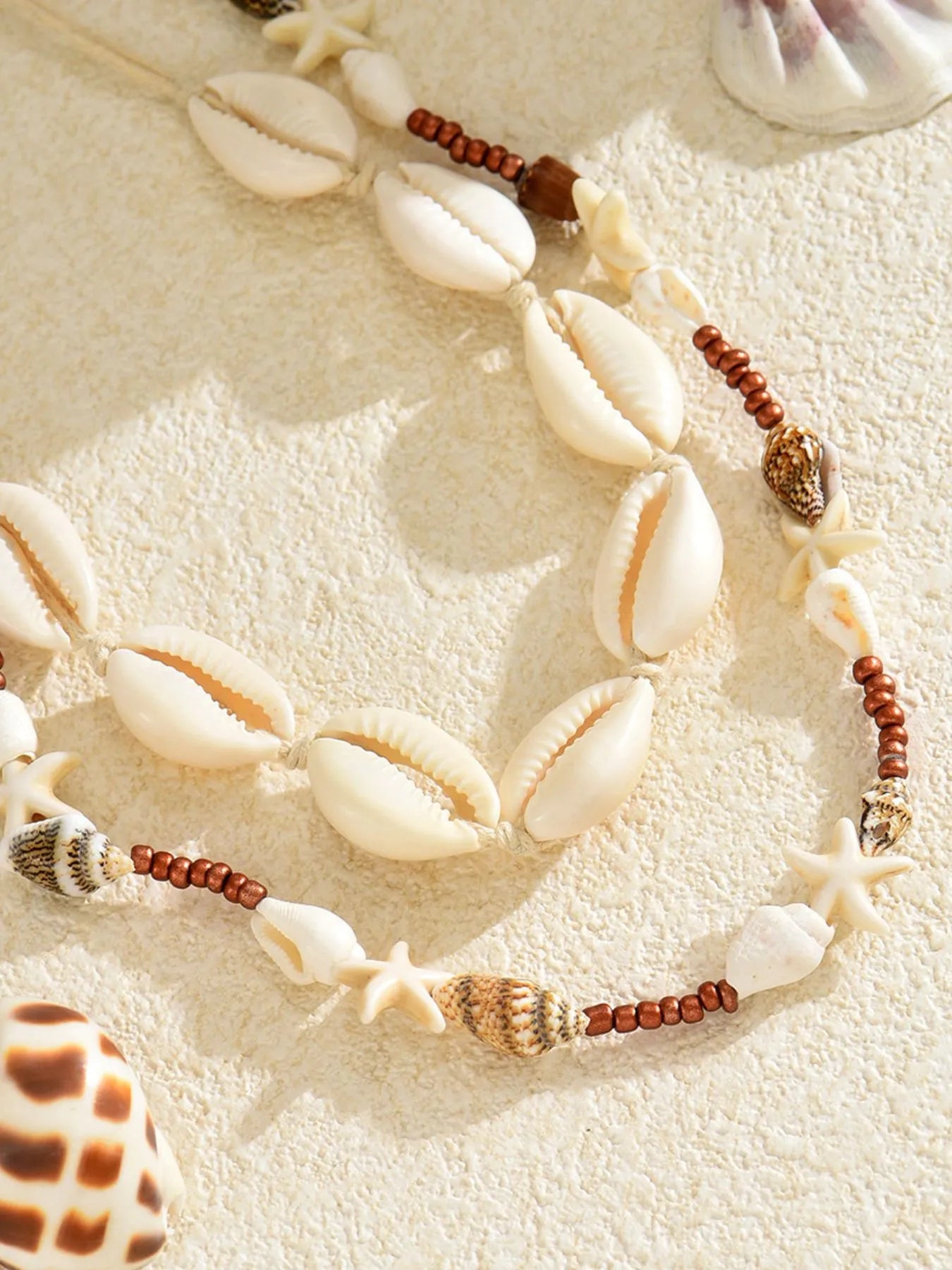 2 Piece Shell Charm Necklace - Fashorio
