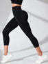 High Waist Cropped Active Leggings - Fashorio