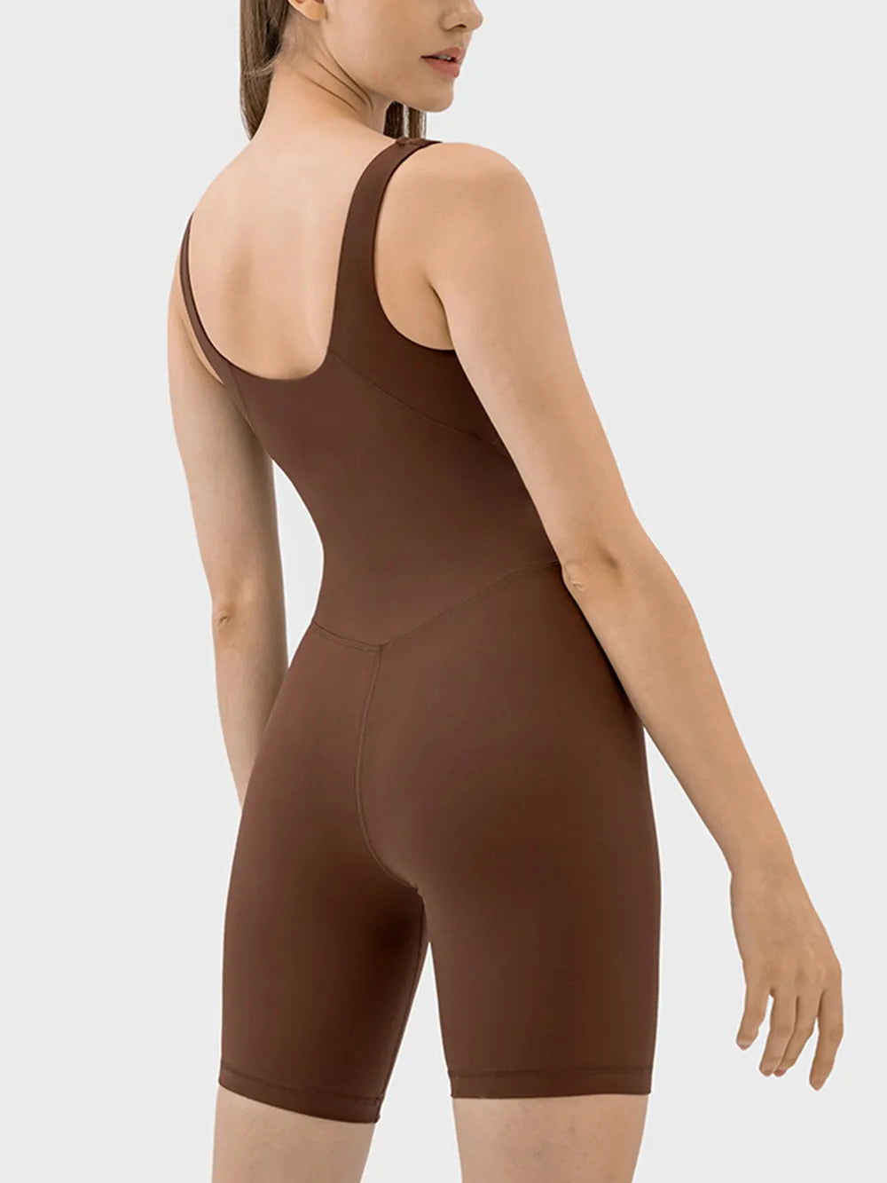 Millennia Wide Strap Active Romper - Fashorio