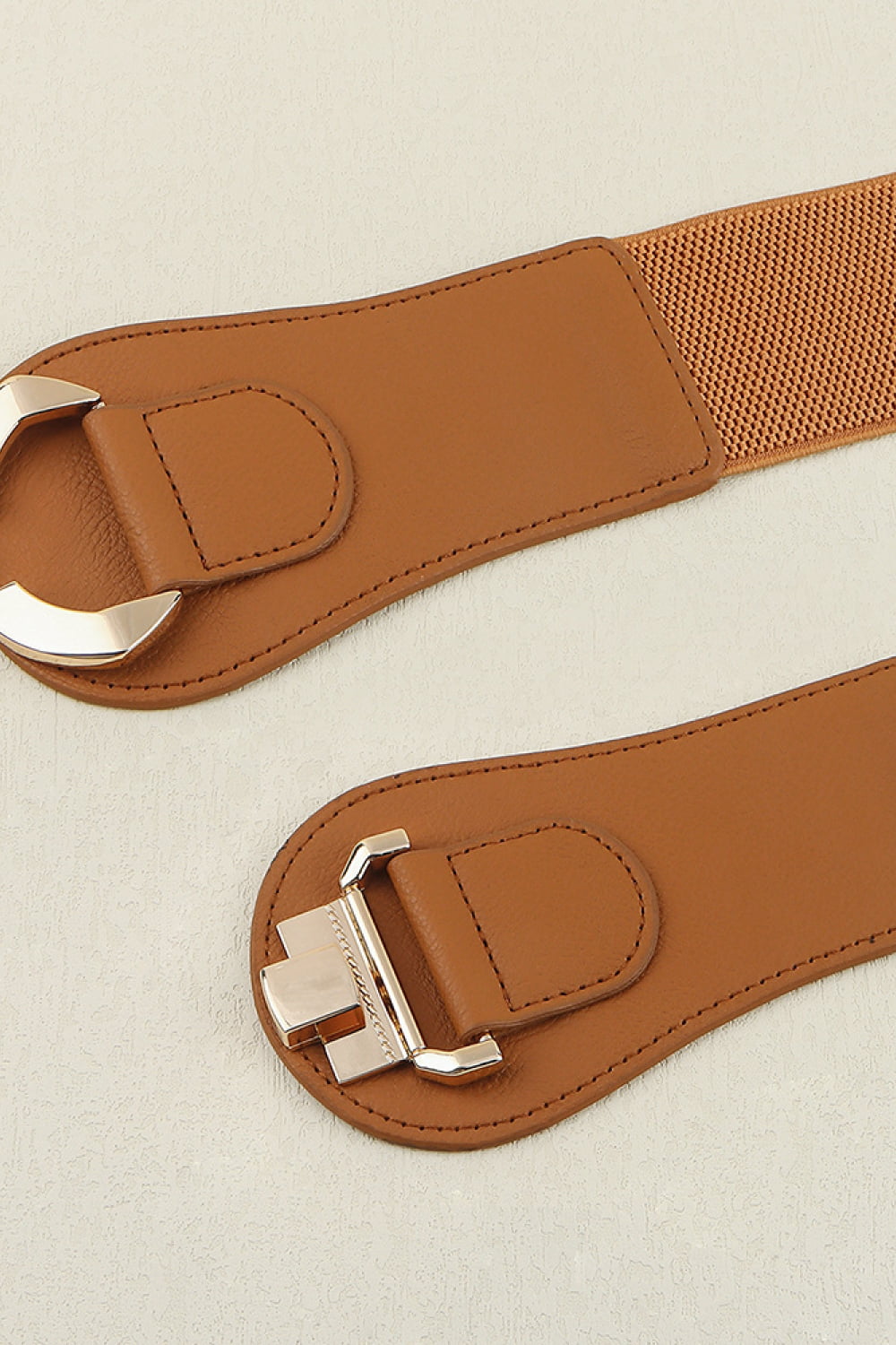 Alloy Buckle Elastic Belt - Fashorio