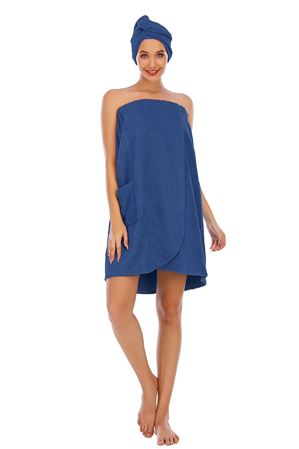 Strapless Robe with pocket - Fashorio