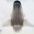 13*3" Lace Front Wigs Synthetic Long Straight 24" 130% Density - Fashorio