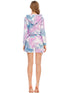 Tie-Dye Drawstring Hooded Top and Shorts Set - Fashorio