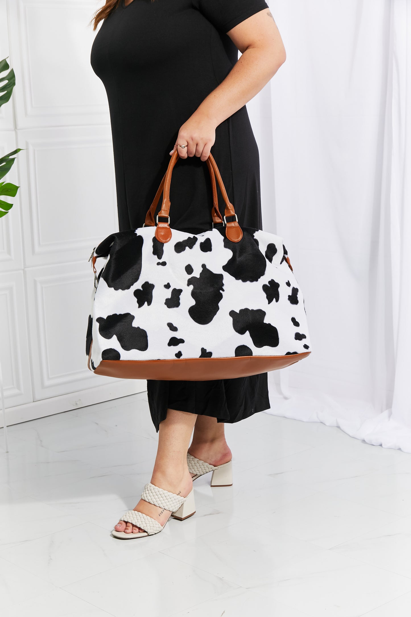Animal Print Plush Weekender Bag - Fashorio