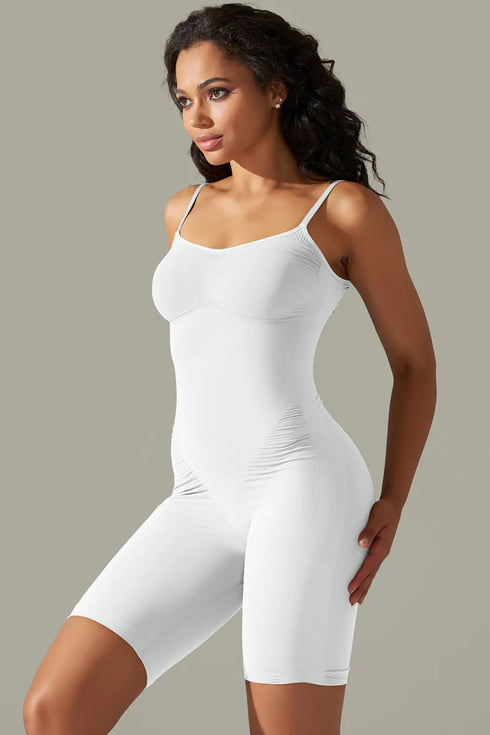 Spaghetti Strap Active Romper - Fashorio