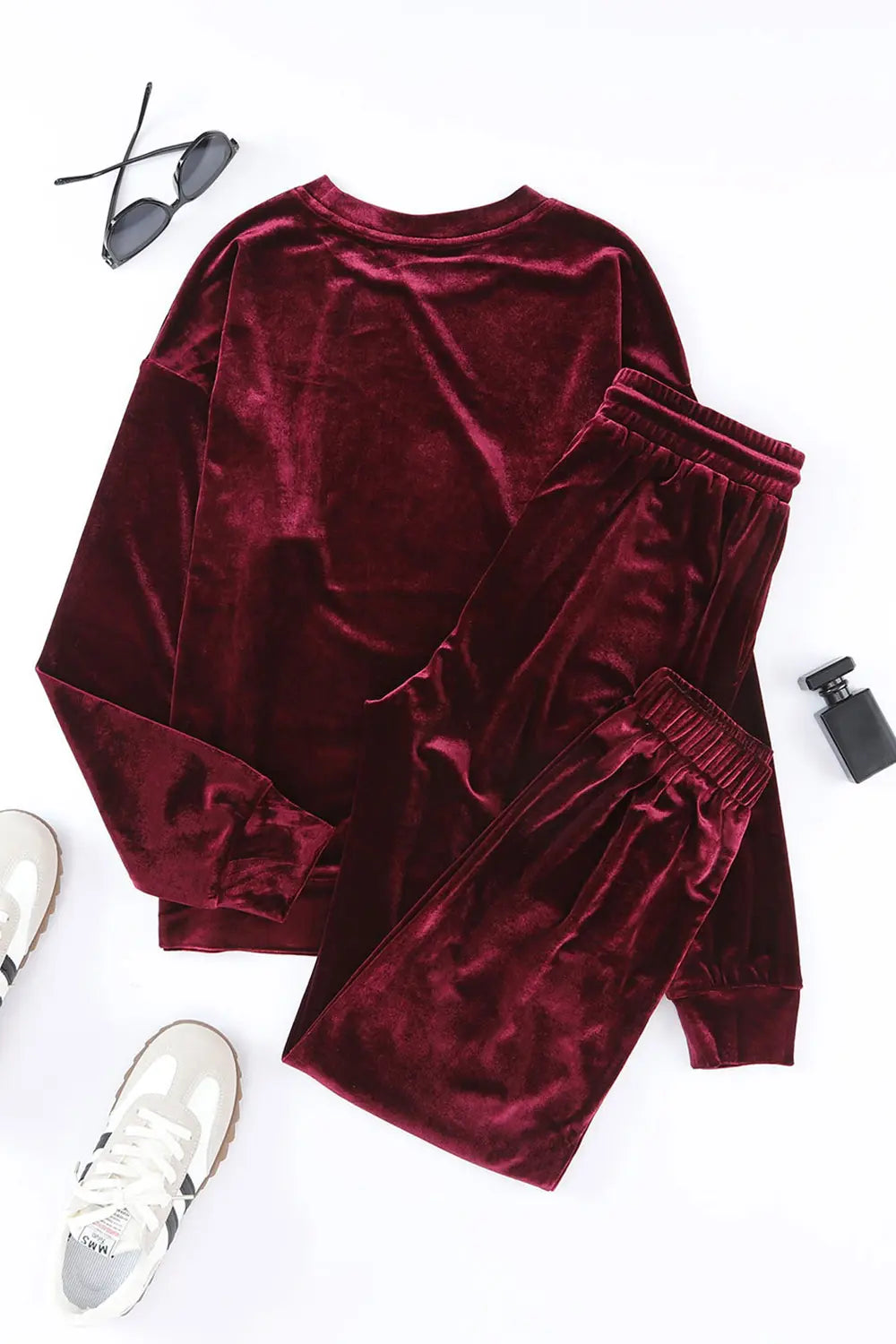 Long Sleeve Top and Pants Lounge Set - Fashorio