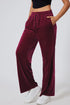 Drawstring Waist Wide Leg Active Pants - Fashorio