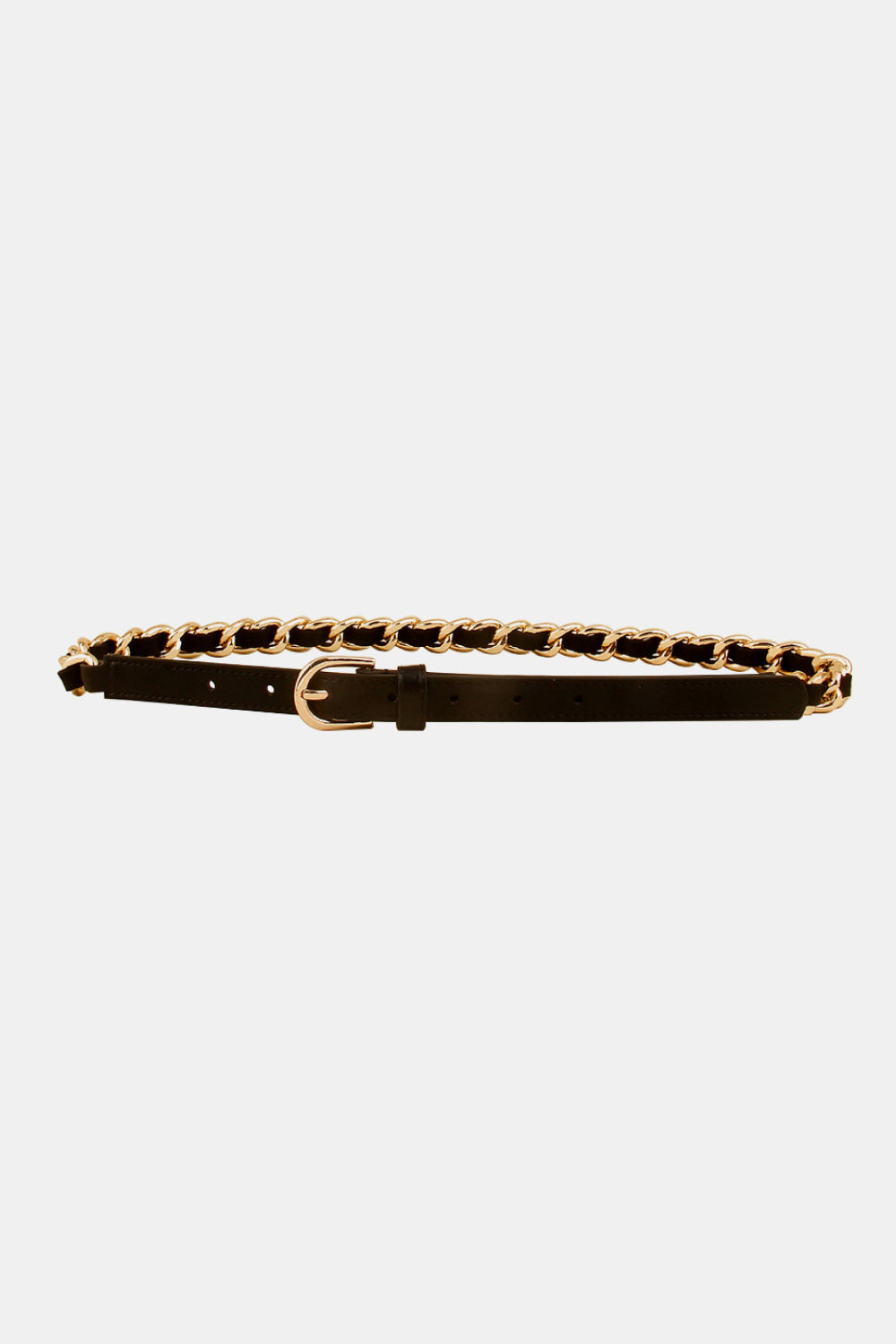 PU Chain Skinny Belt - Fashorio