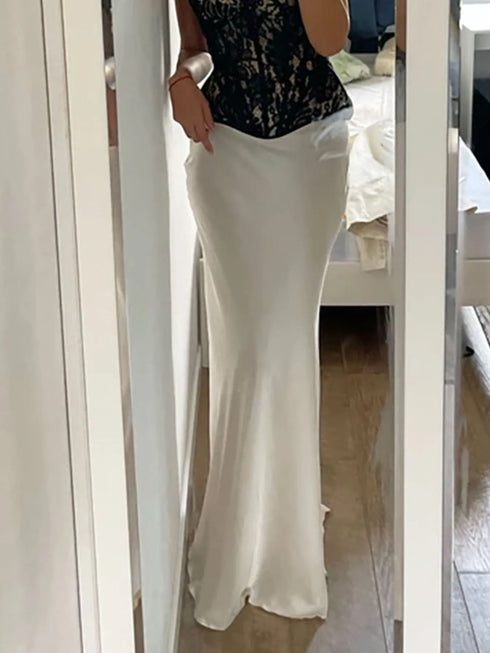 High-Waisted Maxi Skirt - Fashorio