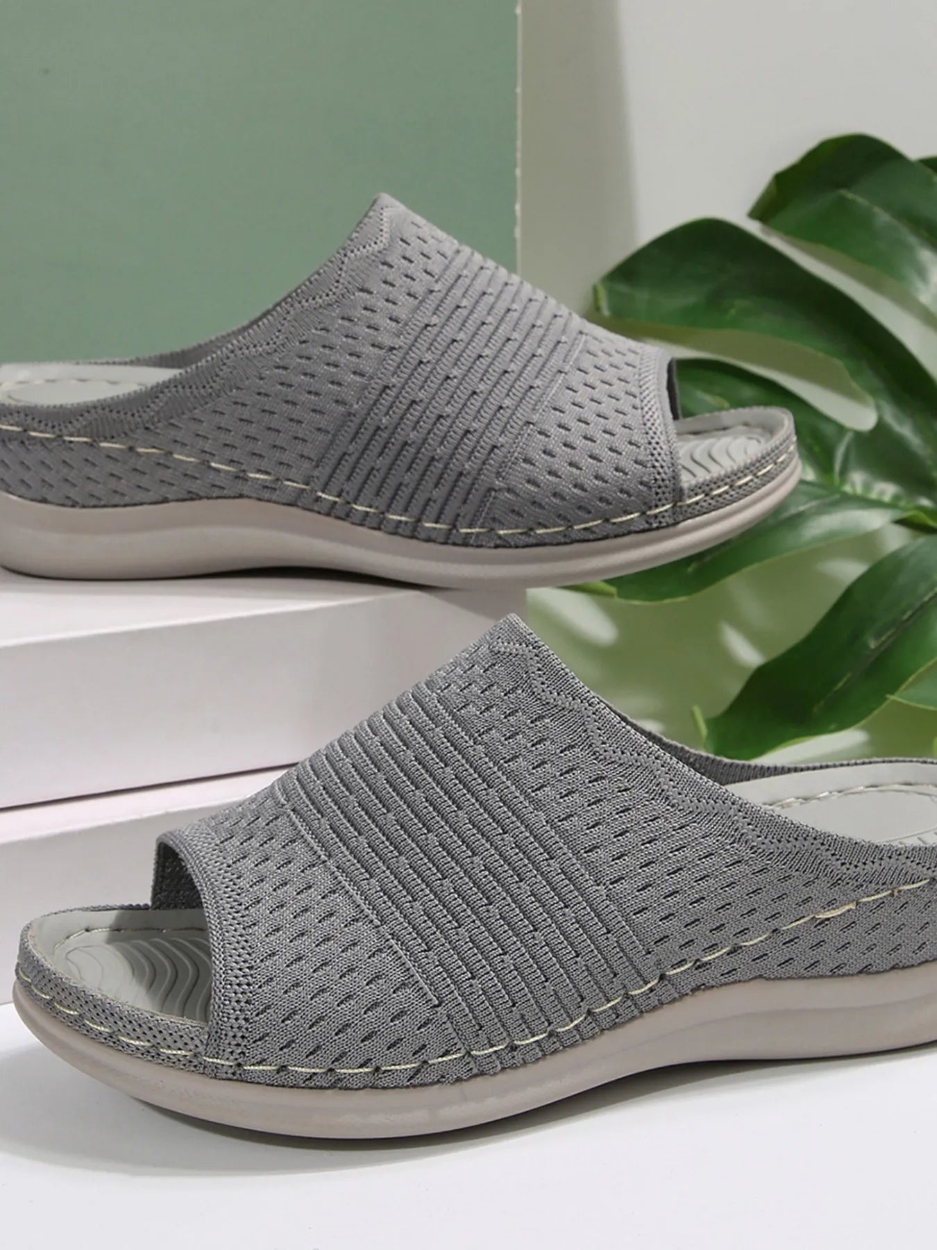 Mesh Open Toe Sandals - Fashorio