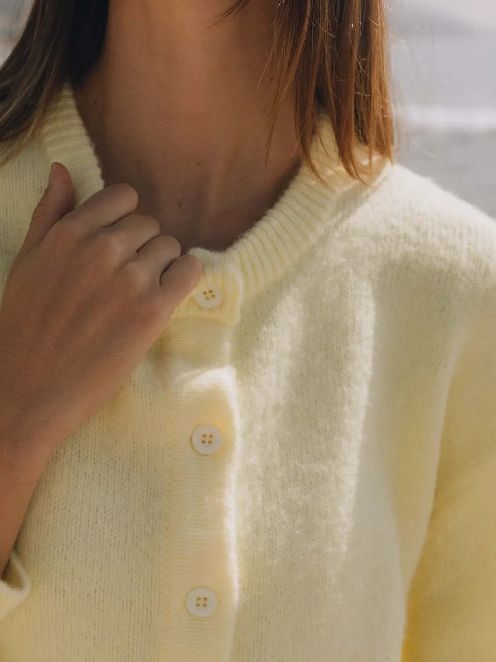 Button Down Long Sleeve Cardigan - Fashorio