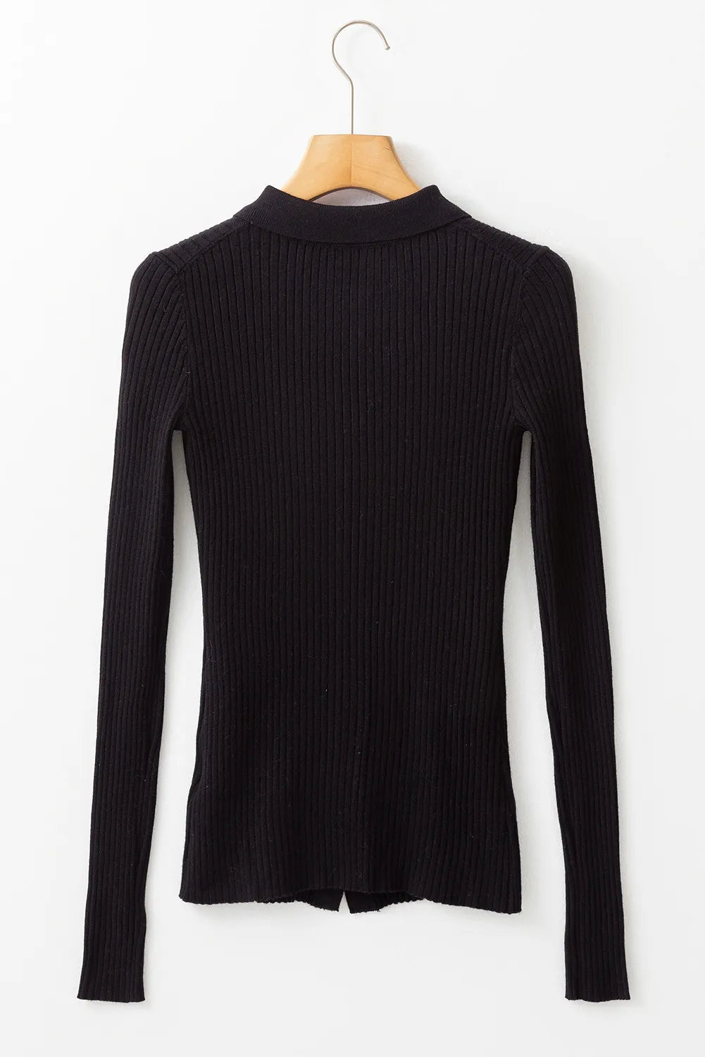 Button Up Collared Neck Cardigan - Fashorio