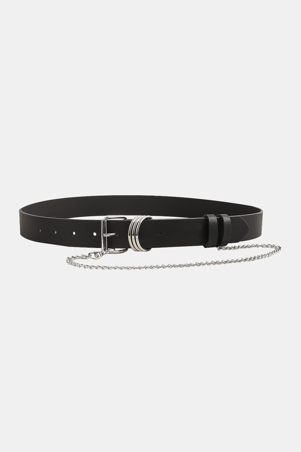 PU Leather Alloy Chain Belt - Fashorio