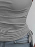 Side Drawstring Ruched Cami - Fashorio