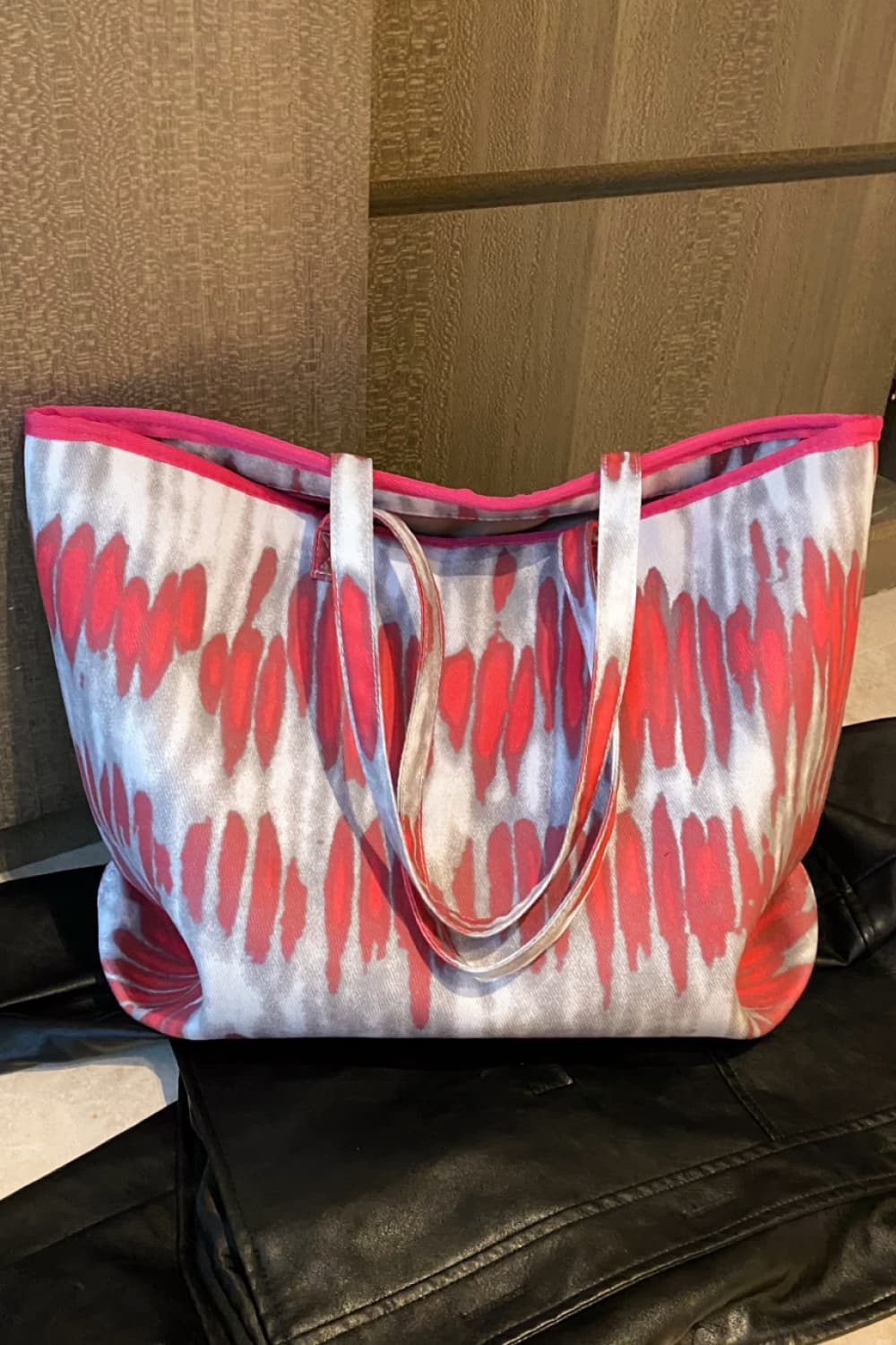 Printed PU Leather Tote Bag - Fashorio