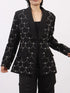Pearl Detail Long Sleeve Blazer - Fashorio