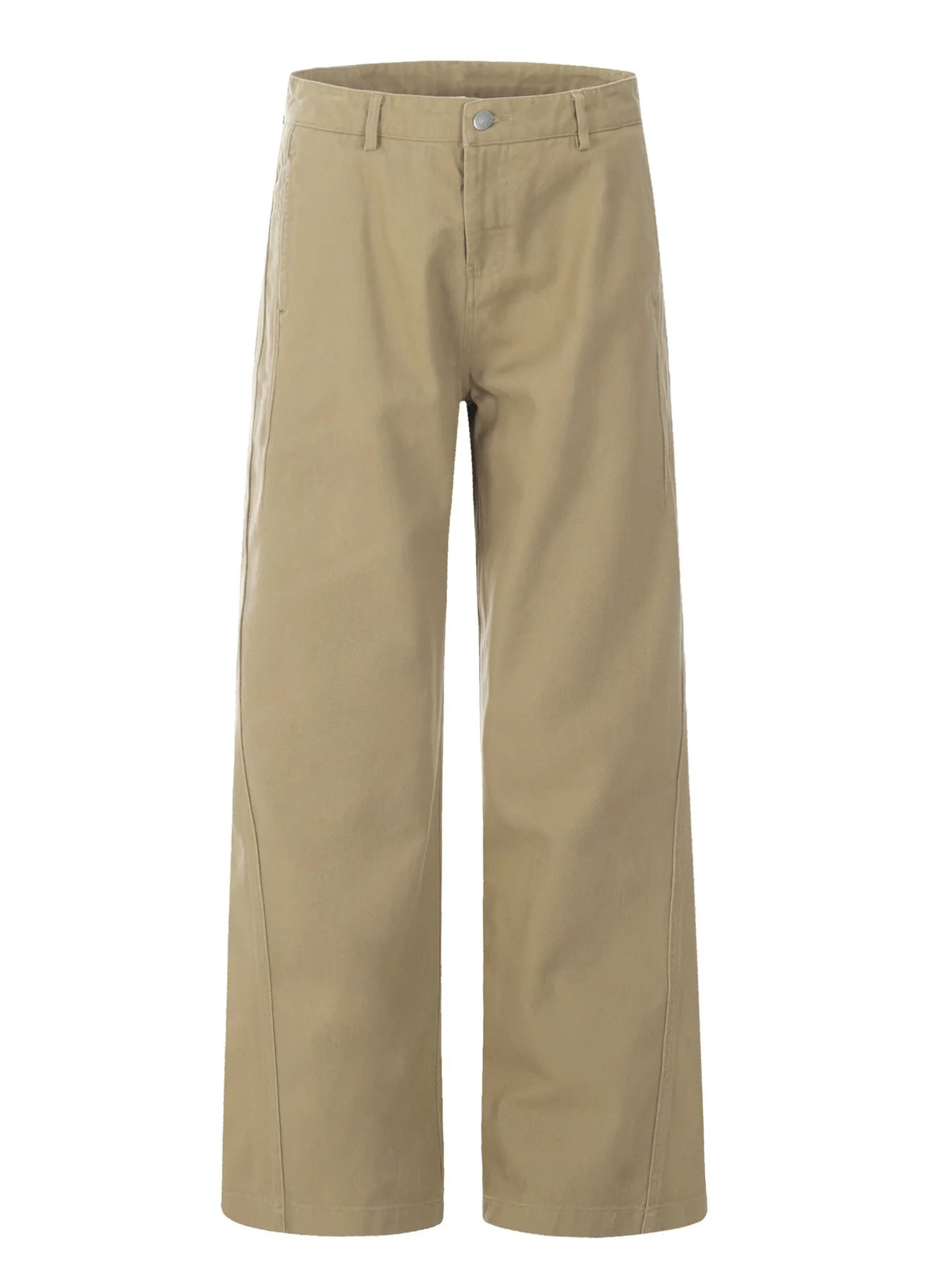 Men's Wide Leg Pants Khaki - Fashorio