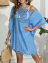 Tassel Crochet Round Neck Cover-Up - Fashorio