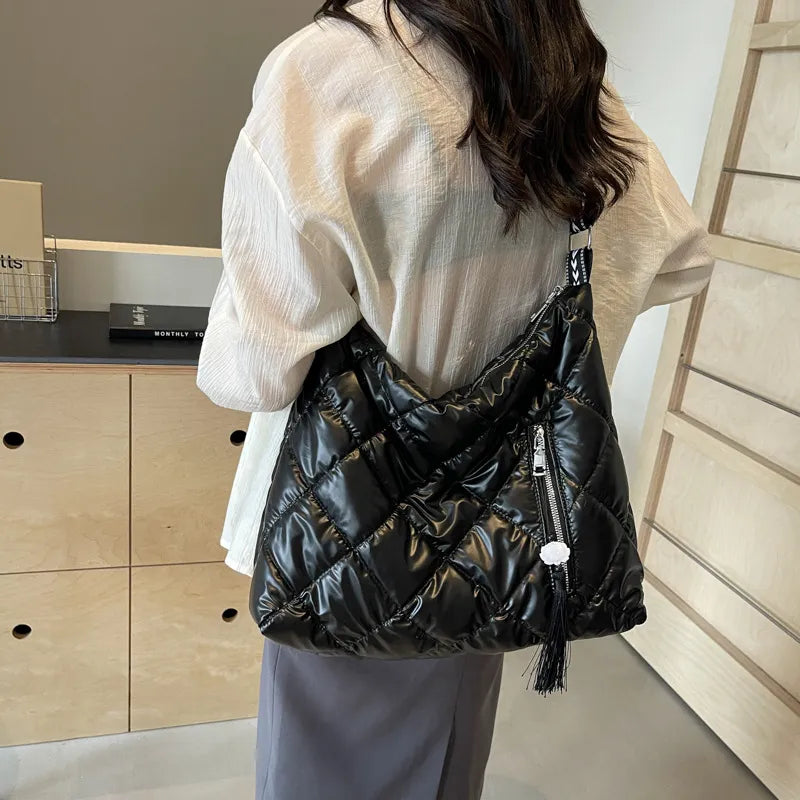 Quilted Nylon Travel Bag - Fashorio