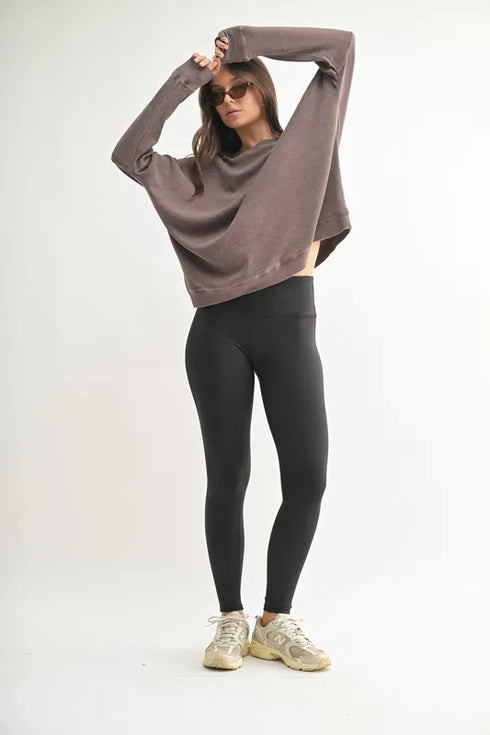 MONO B Essential Solid Leggings - Fashorio