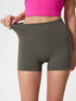 Millennia High Waist Active Shorts Deep Dark Green - Fashorio