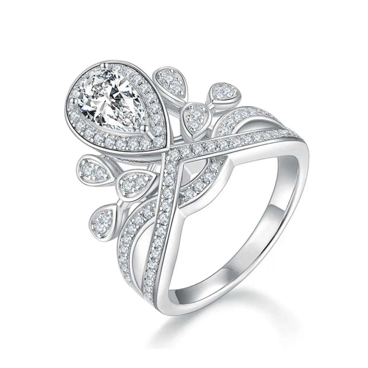 1 Carat Moissanite 925 Sterling Silver Ring - Fashorio