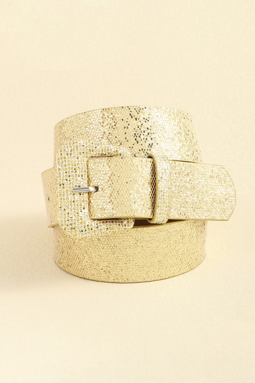 Glitter PU Leather Belt - Fashorio