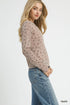 Umgee Bow Print Lightweight Knit Top - Fashorio