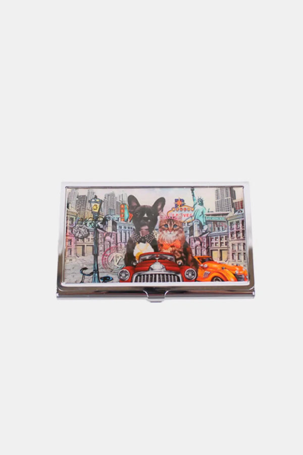 Nicole Lee USA Printed Business Card Case City Drive One Size - Fashorio