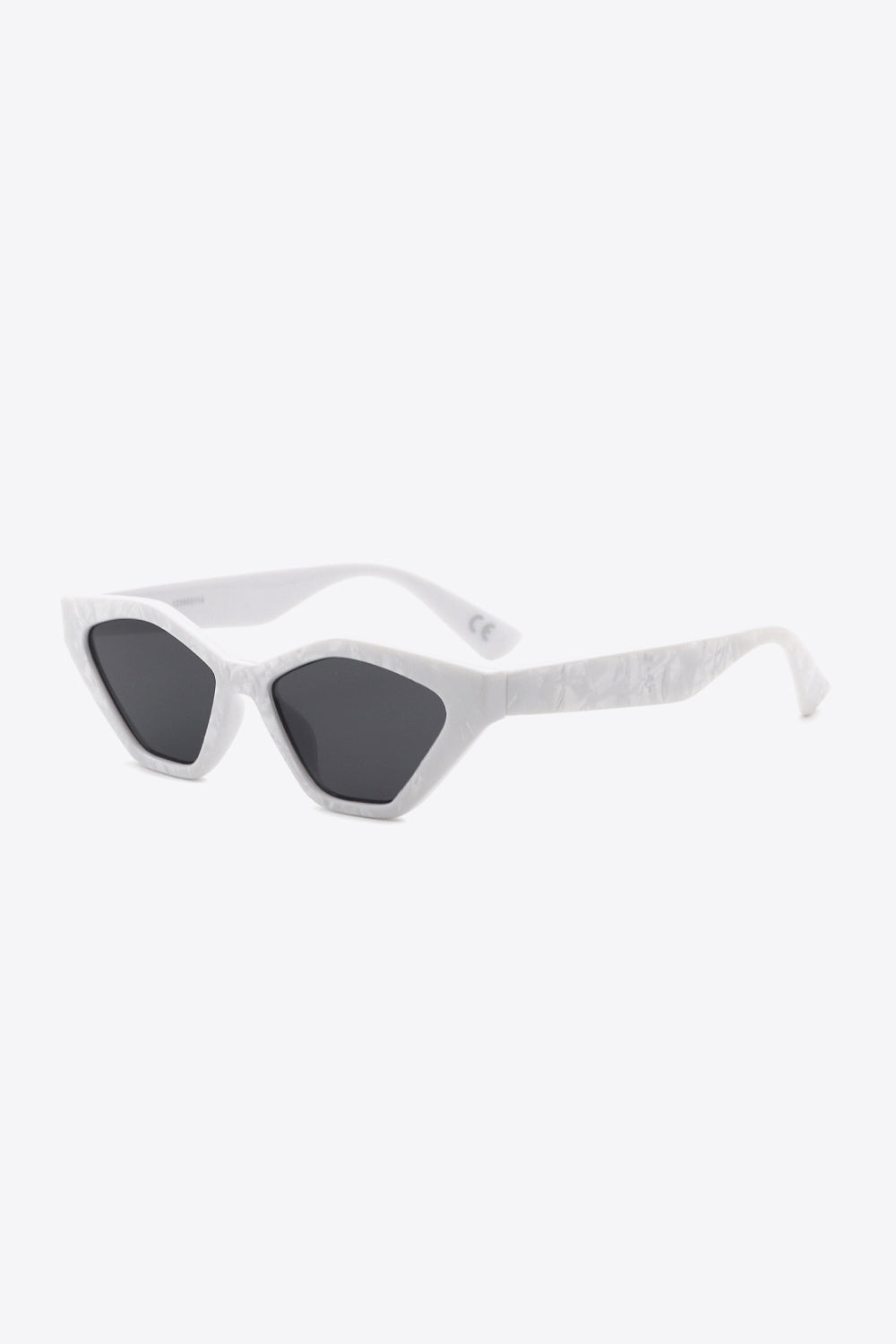 Cat Eye Polycarbonate Sunglasses Light Gray One Size - Fashorio
