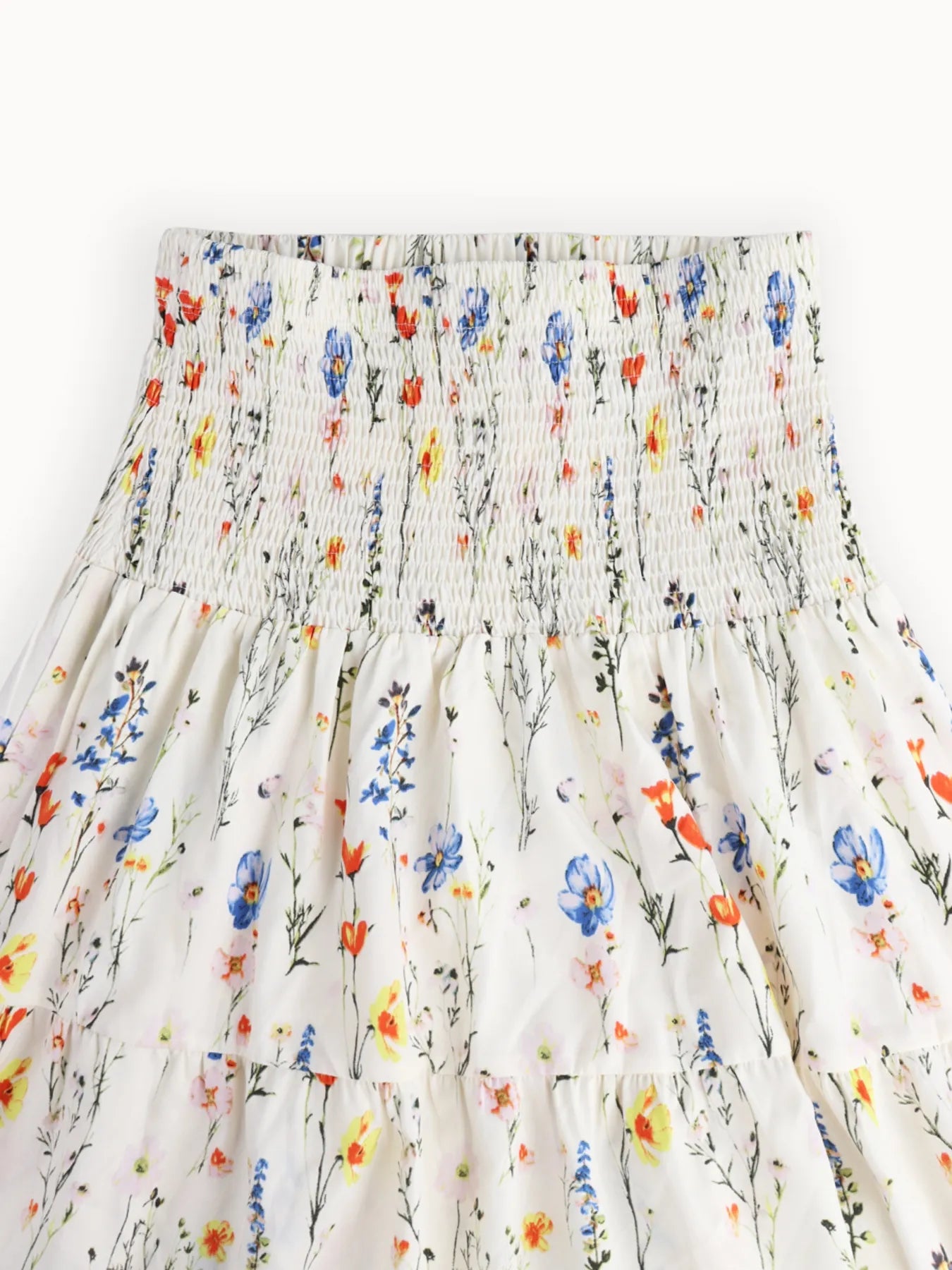 Floral Tiered Maxi Skirt - Fashorio