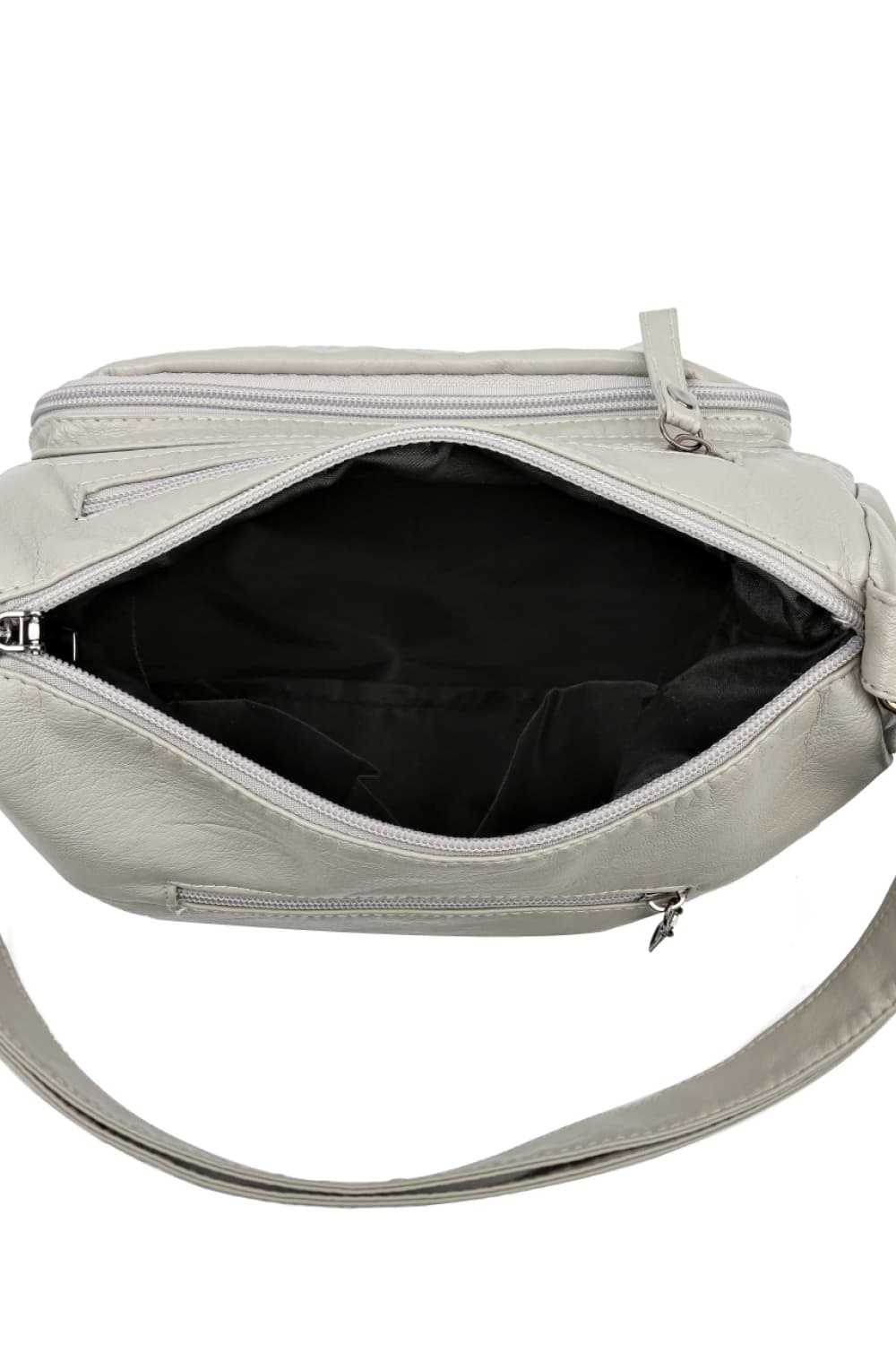 Multi-Pocket PU Leather Crossbody Bag - Fashorio