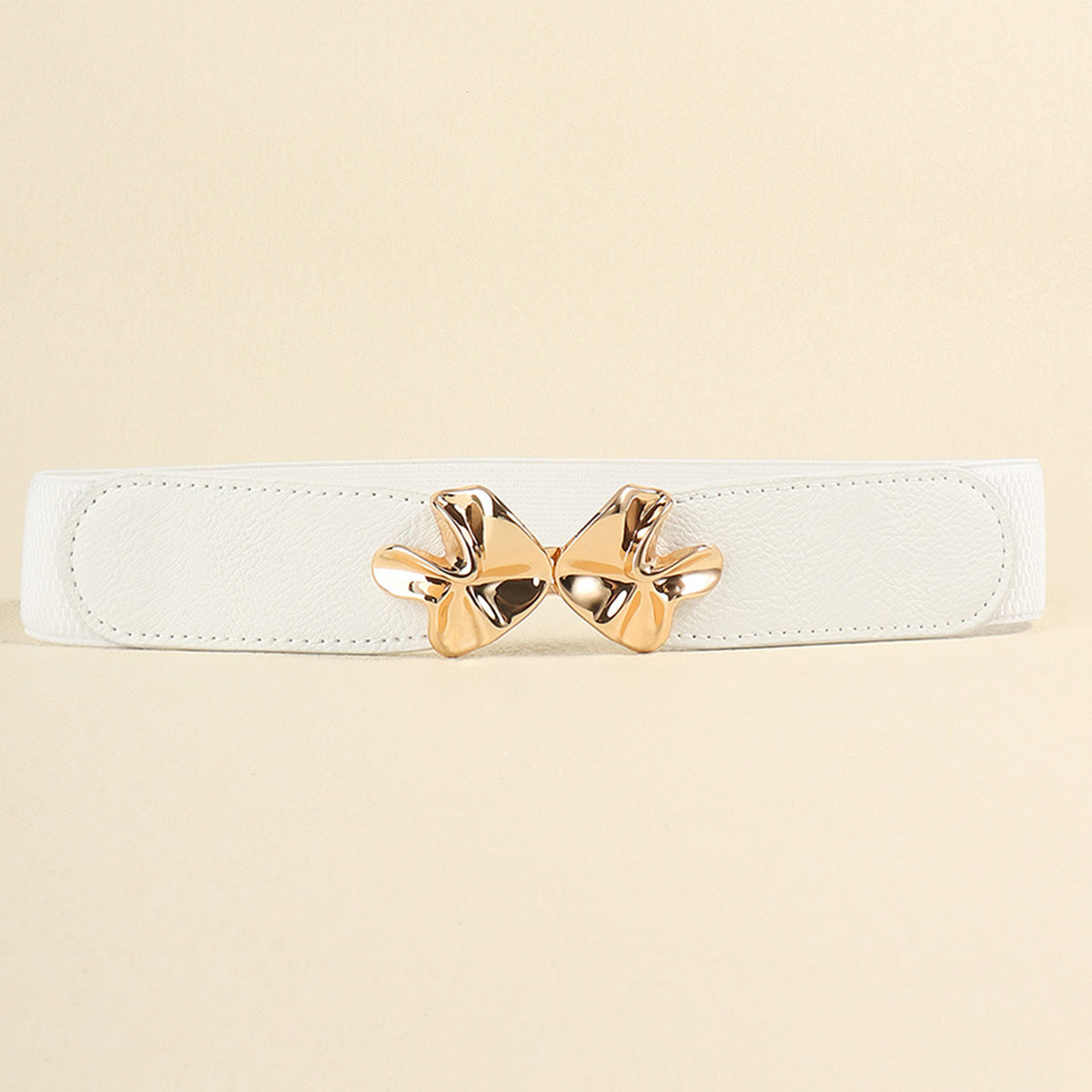 Alloy Buckle Elastic Belt - Fashorio