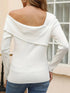 Asymmetrical One Shoulder Knit Top - Fashorio