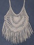 Crochet Fringe Beach Cover Up - Fashorio