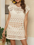 Openwork Round Neck Cover-Up - Fashorio