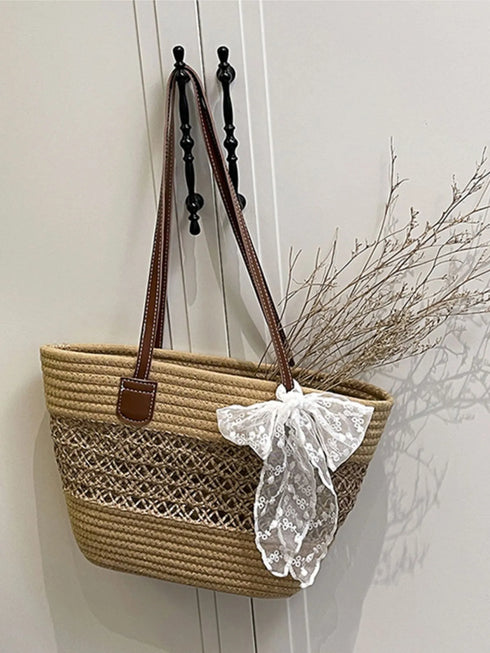 Woven Straw Shoulder Bag - Fashorio