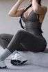 Seamless Active Workout Jumpsuit Gray - Fashorio