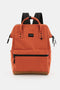 Himawari Waterproof Canvas Travel Backpack Bag with USB Port Orange One Size - Fashorio