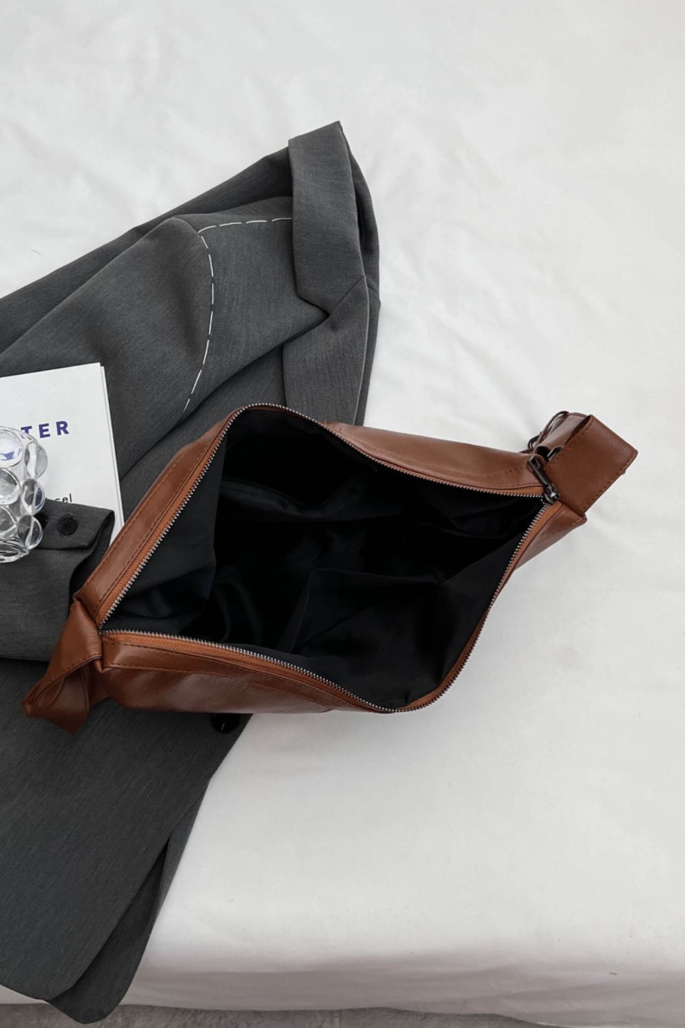 PU Leather Sling Bag - Fashorio
